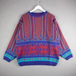 Ice Fire International Triple Colour Knit Sweater Medium
